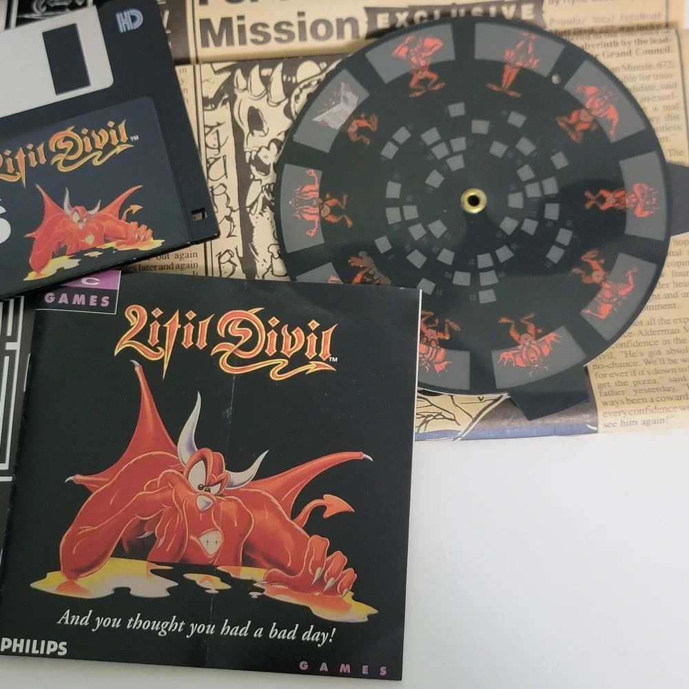 Litil Devil 1994 Vtg IBM full Complete Set Big Box‎ RARE